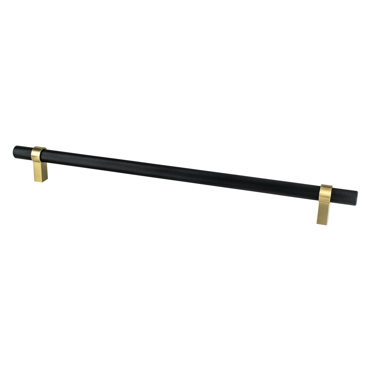 Knurled "Prelude" Champagne Bronze and Matte Black Cabinet Knobs and Drawer Pulls - Forge Hardware Studio