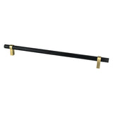 Knurled "Prelude" Champagne Bronze and Matte Black Cabinet Knobs and Drawer Pulls - Forge Hardware Studio