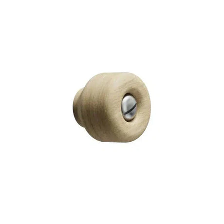 Round Wood "Nola" White Oak Cabinet Knob - Forge Hardware Studio