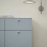 Satin Steel "Flow" T-Bar Cabinet Knob and Drawer Pull - Forge Hardware Studio