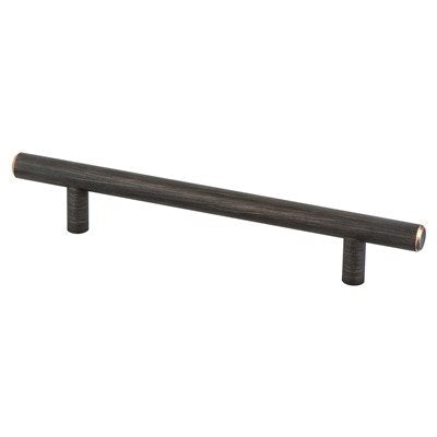 Round Oil-Rubbed Bronze "Dash" T-Knob and T-Bar Drawer Pulls - Forge Hardware Studio