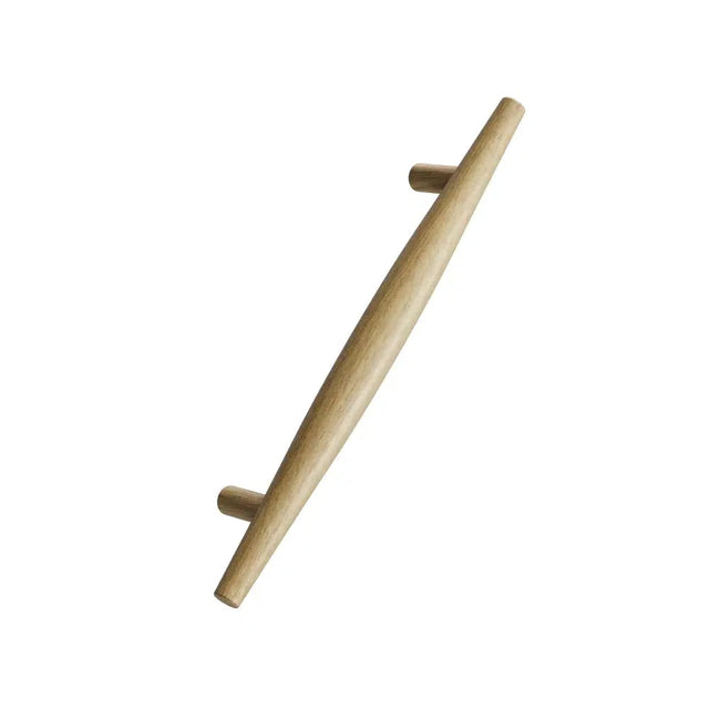 Lacquered Oak Wood "Tide" Nautical Drawer Pulls - Forge Hardware Studio