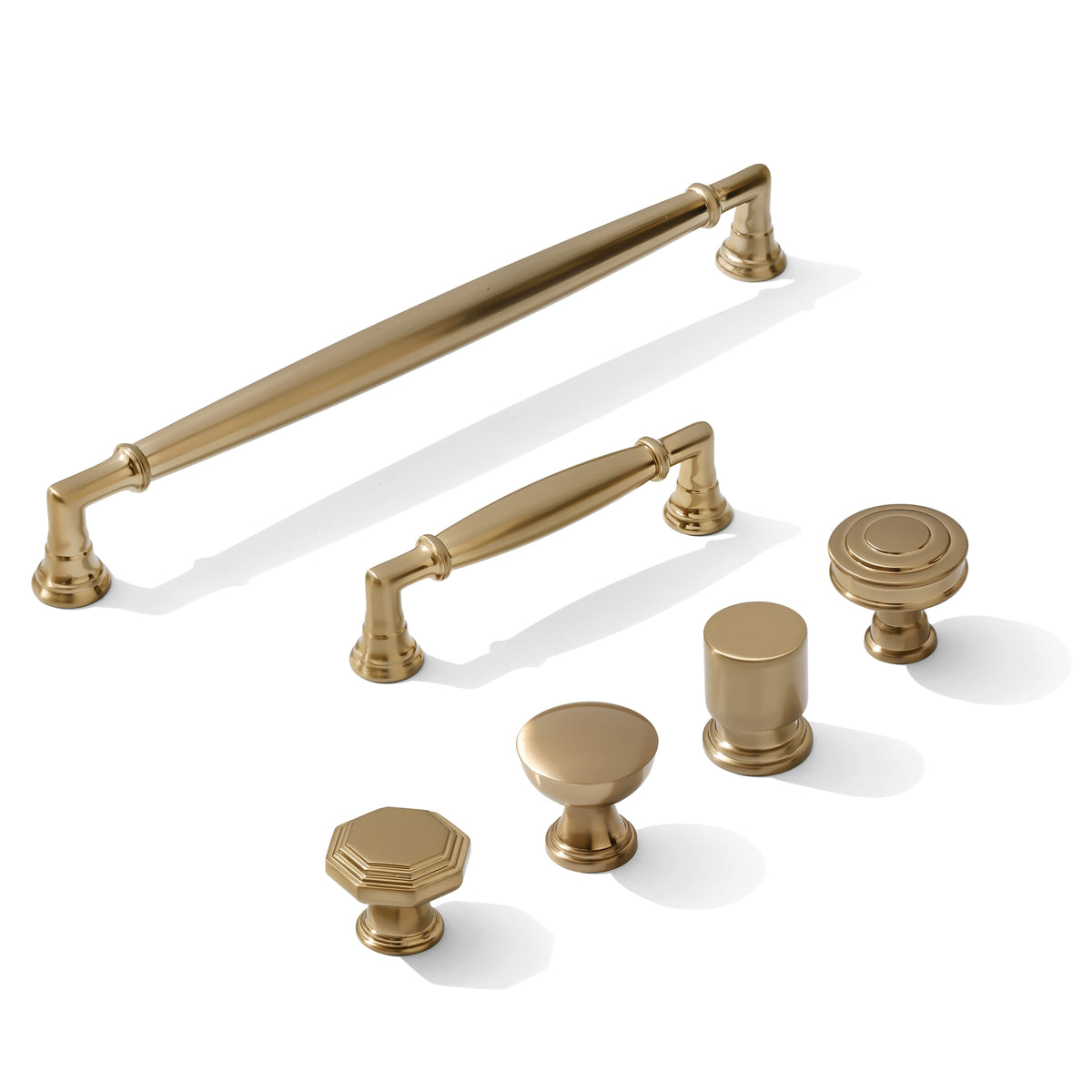 Champagne Bronze "Elite" Cabinet Knobs and Drawer Pulls - Forge Hardware Studio