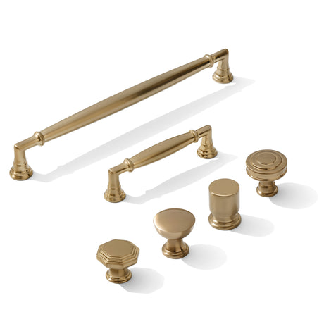 Champagne Bronze "Elite" Cabinet Knobs and Drawer Pulls - Forge Hardware Studio
