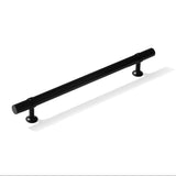 Smooth T-Bar "Contemporary" Matte Black Knobs and Pulls - Forge Hardware Studio
