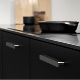 Satin Steel "Elan" Knob and Drawer Pulls - Forge Hardware Studio