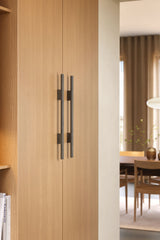 Dark Brown Wood "Magnum" Drawer Pulls - Euro • Knobs