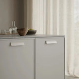 Light Beige "Leaf" Tab Drawer Pulls - Forge Hardware Studio