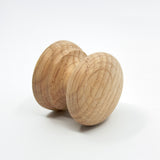 Round Oak Cabinet Knob "Pinecrest" Wood Knob - Forge Hardware Studio
