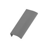 Grey Textured "Edge Straight" Tab Drawer Pulls - Forge Hardware Studio