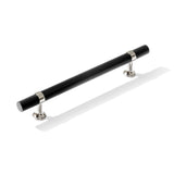 Knurled T-Bar "Contemporary" Polished Nickel and Matte Black Knobs and Pulls - Forge Hardware Studio