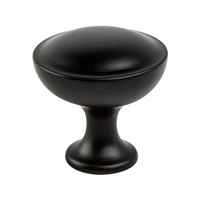 Matte Black "Tina" Cabinet Knob and Drawer Pulls - Forge Hardware Studio