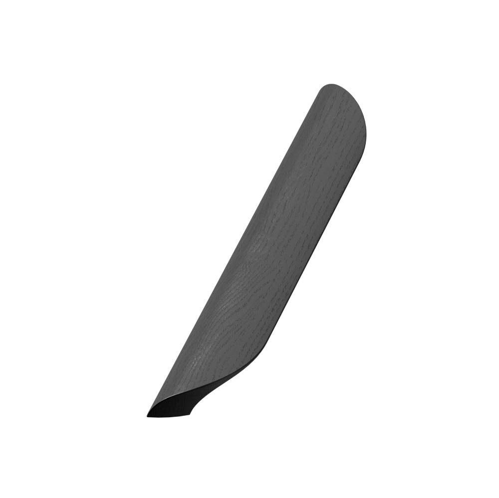 Lacquered Black Wood "Archive" Tab Drawer Pulls - Forge Hardware Studio