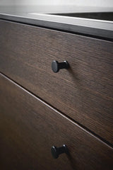 Matte Black "Gate" Knob and Drawer Pull - Forge Hardware Studio