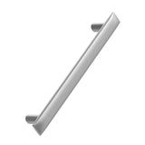 Satin Steel "Flow" T-Bar Cabinet Knob and Drawer Pull - Forge Hardware Studio