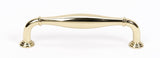 Transitional Polished Brass "Perry" Cabinet Knobs and Drawer Pulls