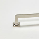 Polished Nickel "Eloise" Mission Style Drawer Pull - Forge Hardware Studio