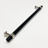 Black Lucite Polished Nickel "Nash" Drawer Pulls and Cabinet Knobs - Forge Hardware Studio