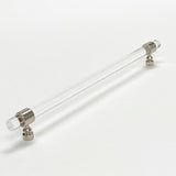 Lucite Polished Nickel "Bank" Drawer Pulls and Cabinet Knobs - Forge Hardware Studio