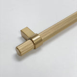 Knurled "Prelude" Champagne Bronze Cabinet Knobs and Drawer Pulls - Forge Hardware Studio