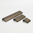 Antique Brass "Edge" Tab Finger Drawer Pulls - Forge Hardware Studio