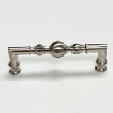 Brushed Nickel “Kira” Cabinet Ball Knob and Drawer Pulls - Forge Hardware Studio