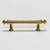 Unlacquered Brass "Emmeline" Cabinet Knobs and Drawer Pull - Forge Hardware Studio