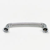 Polished Chrome "Ridge" Round Cabinet Knob and Drawer Pulls - Forge Hardware Studio