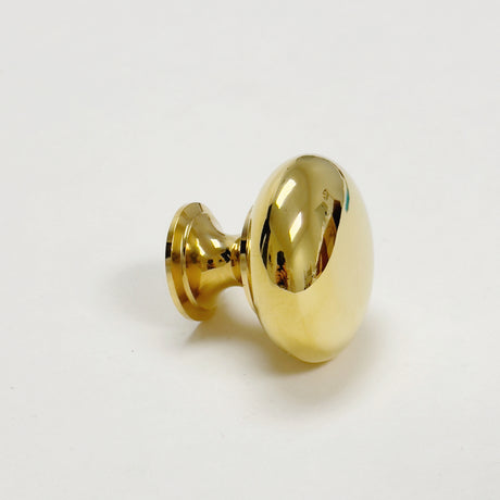 Unlacquered Brass "Eloise" Round Cabinet Knob - Forge Hardware Studio