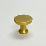 Satin Brass Cabinet Hardware "Collin" Drawer Pulls and Cabinet Knobs - Forge Hardware Studio