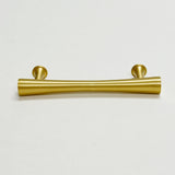Satin Brass Cabinet Hardware "Collin" Drawer Pulls and Cabinet Knobs - Forge Hardware Studio