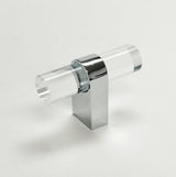 Lucite "June" Polished Chrome Drawer Pulls and Knobs - Forge Hardware Studio