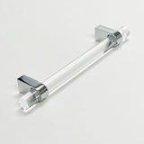 Lucite "June" Polished Chrome Drawer Pulls and Knobs - Forge Hardware Studio