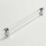 Lucite "June" Polished Chrome Drawer Pulls and Knobs - Forge Hardware Studio