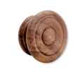 Round Walnut Cabinet Knob "Palmer" Wood Knob - Forge Hardware Studio