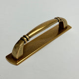 Backplate Antique Brass "Portofino" Drawer Pull and Knob - Forge Hardware Studio