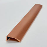 Tab Brushed Copper "Edge" Finger Drawer Pulls - Forge Hardware Studio