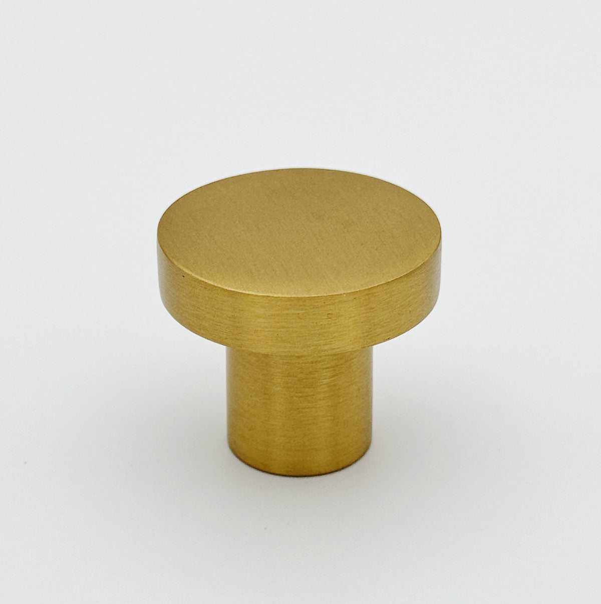 Brushed Brass "Lounge" Cabinet Knob and Wire Drawer Pulls - Forge Hardware Studio