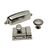 Brushed Nickel "Eloise" Cabinet Hardware - Forge Hardware Studio