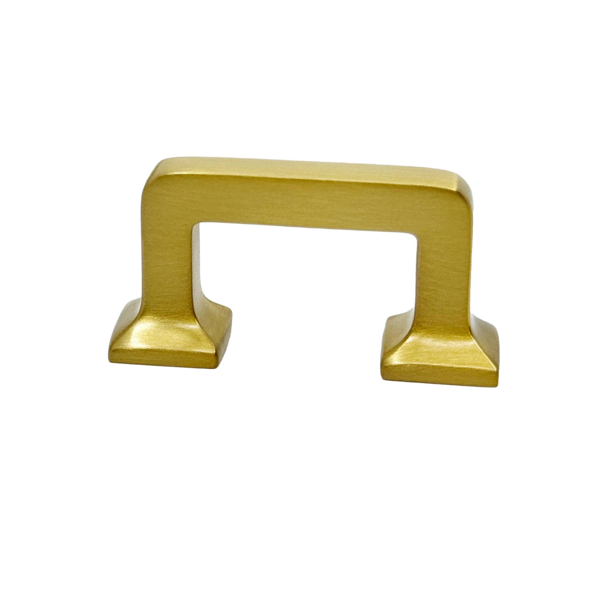 Satin Brass "Kensington" Mission Style Cabinet Hardware - Forge Hardware Studio