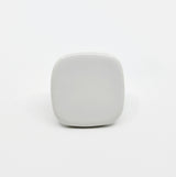 Glossy White "Tabula" Cabinet Knob and Drawer Pull - Euro • Knobs