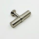 Smooth T-Bar "Contemporary" Satin Nickel Knobs and Pulls - Forge Hardware Studio
