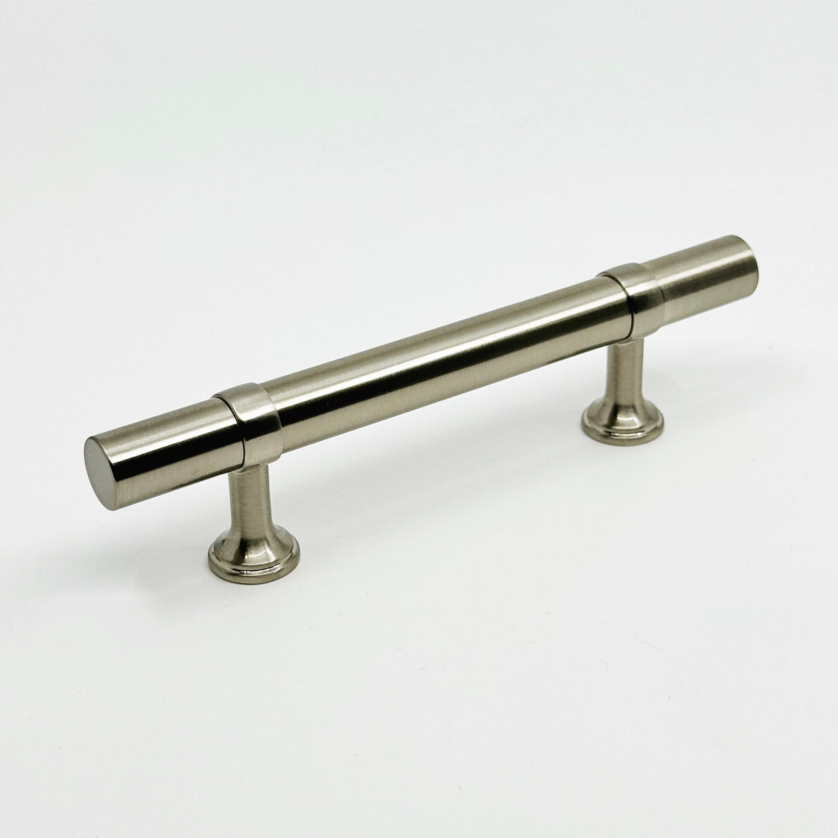 Smooth T-Bar "Contemporary" Satin Nickel Knobs and Pulls - Forge Hardware Studio