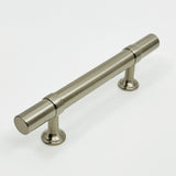 Smooth T-Bar "Contemporary" Satin Nickel Knobs and Pulls - Forge Hardware Studio
