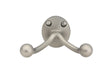 Pewter "Heritage No.2" Double Wall Robe Hook - Industry Hardware