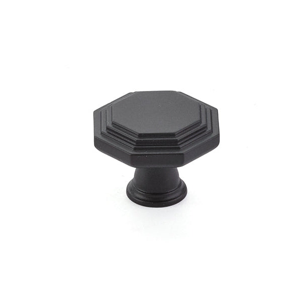 Matte Black "Elite Geometric" Cabinet Knobs and Drawer Pulls - Forge Hardware Studio