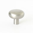 Round Brushed Nickel "Halo" Cabinet Knob and Hook - Forge Hardware Studio