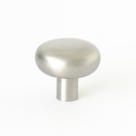 Round Brushed Nickel "Halo" Cabinet Knob and Hook - Forge Hardware Studio