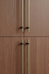 Brushed Bronze "Bond" T-Bar Dual Finish Knob and Pulls - Forge Hardware Studio