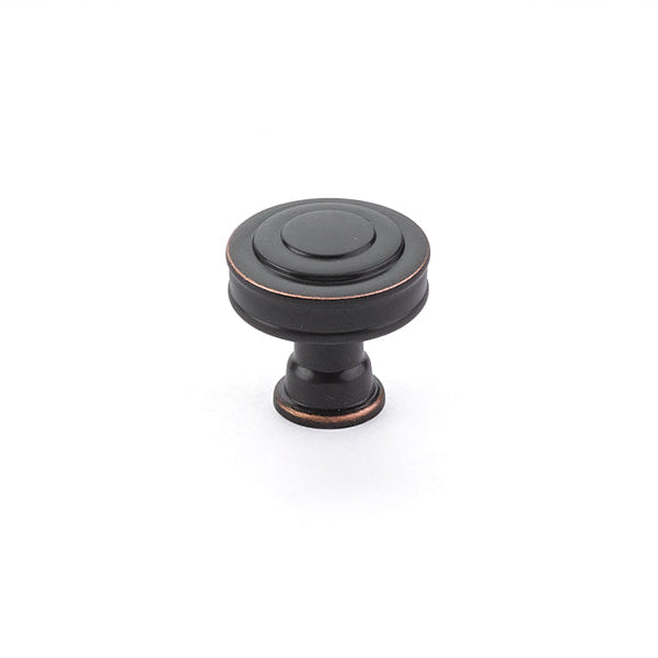 Oil Rubbed Bronze "Elite Geometric" Cabinet Knobs and Drawer Pulls - Forge Hardware Studio